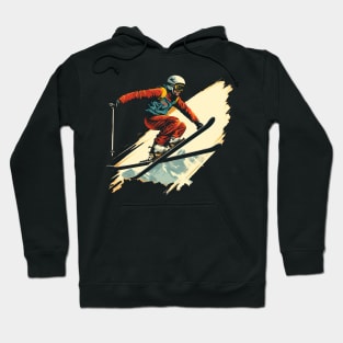 skiing man design Hoodie